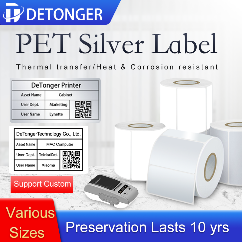 Barcode Label Printer Industrial - Termal Transfer Yazıcılar için PET Etiketler: