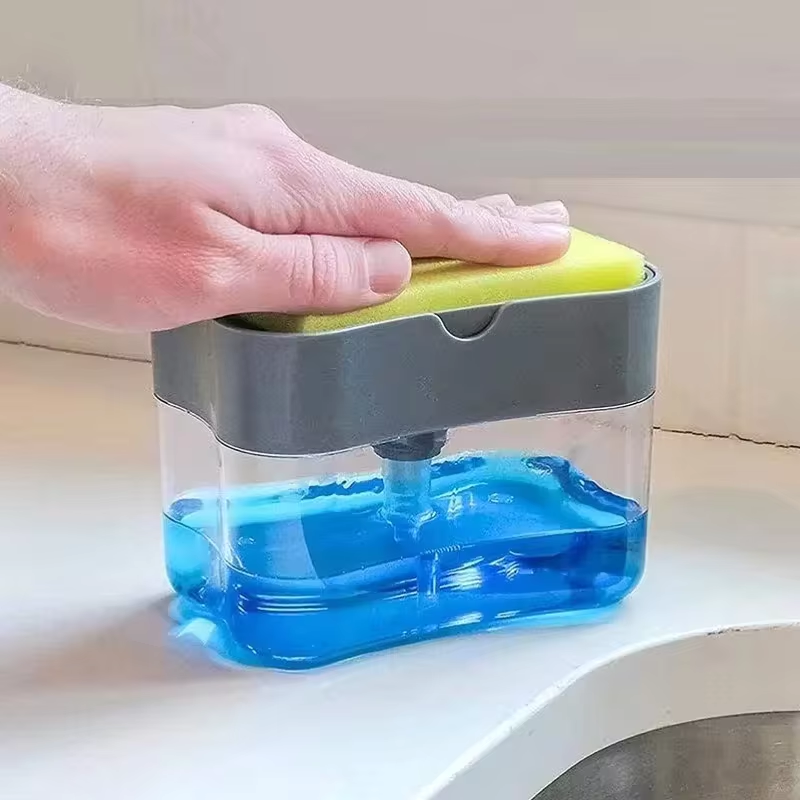 Label Dispenser Automatic - Bulaşık Deterjanı Dağıtıcılı Bulaşık Fırçası, Mutfak