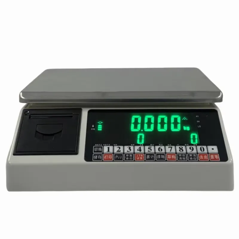 Weighing Scale Label Printer - Akıllı 15kg 0.5g 30kg 1g Elektronik