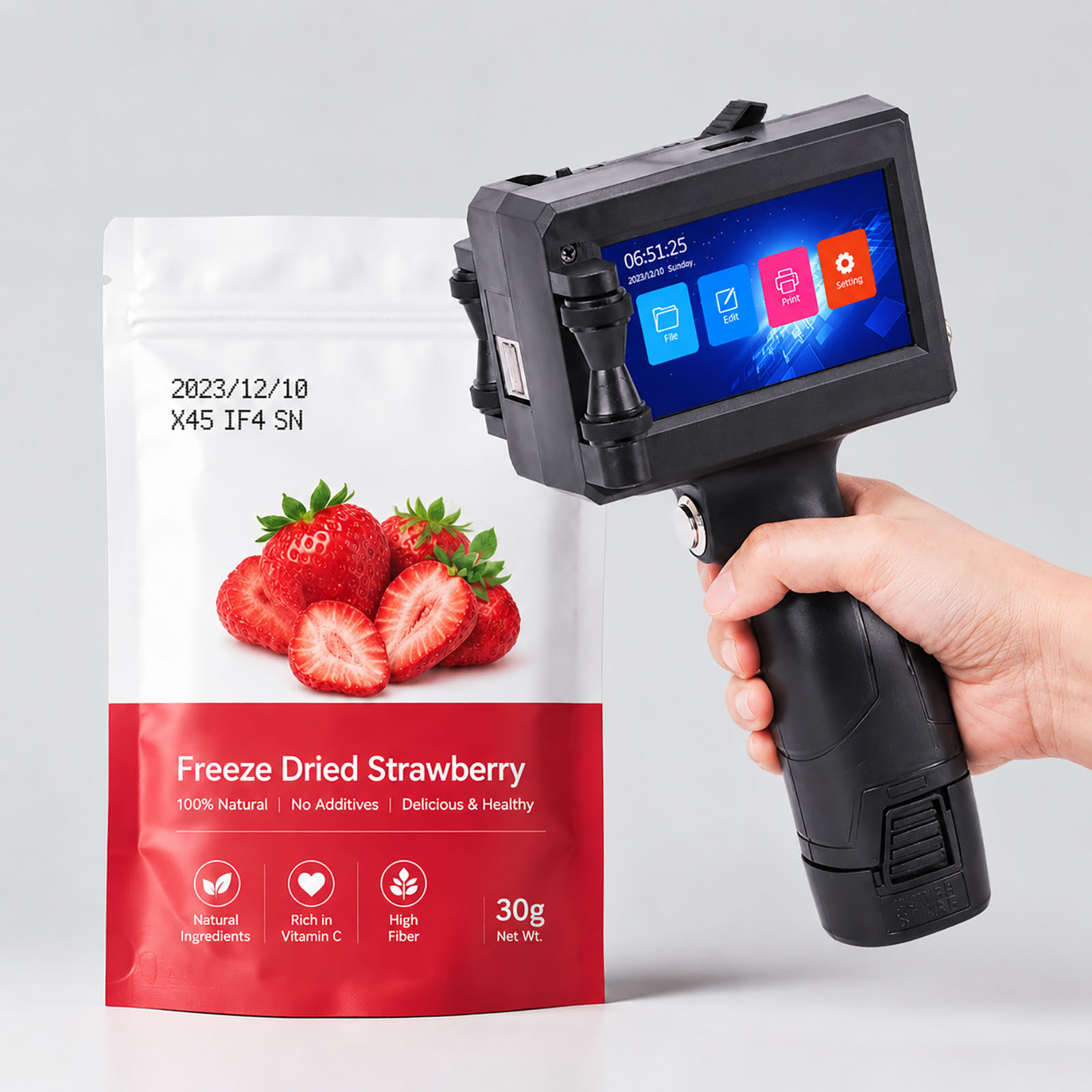 ZM-C10 El Tipi Mürekkep Püskür - Coding Machine Date Printer Inkjet incelemesi ve fiyatı