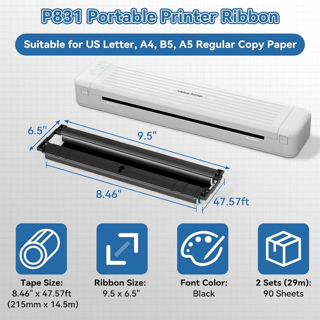 P831 Taşınabilir Sıradan A4 Ka - Barcode Label Printer Industrial incelemesi ve fiyatı