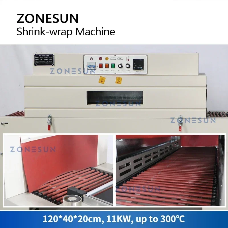 ZONESUN ZS-SPL3 Otomatik L-Bar - Shrink Wrap Machine Heat Tunnel incelemesi ve fiyatı