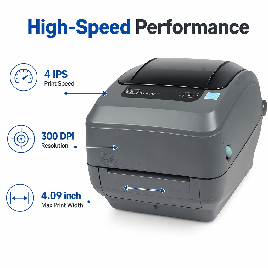 GX430T 300dpi 4 inç USB Barkod - Thermal Label Printer 4 Inch 300Dpi incelemesi ve fiyatı