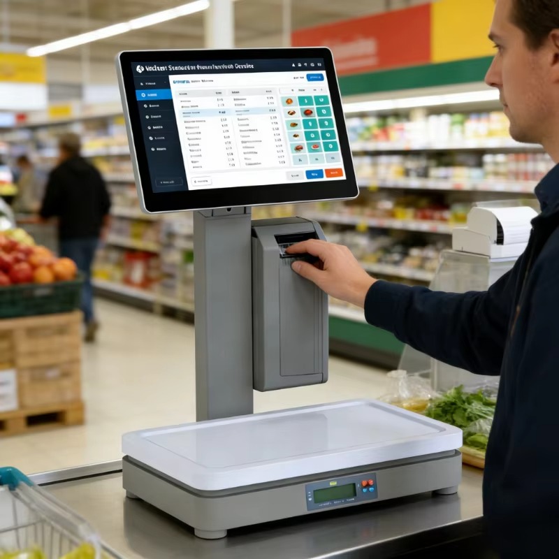 Süpermarket Tartı Terazisi Dok - Weighing Scale Label Printer incelemesi ve fiyatı