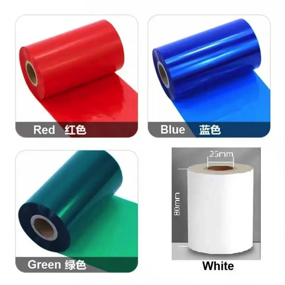 Kırmızı/Beyaz/Mavi/Yeşil Renkl - Thermal Transfer Ribbon 110Mm incelemesi ve fiyatı