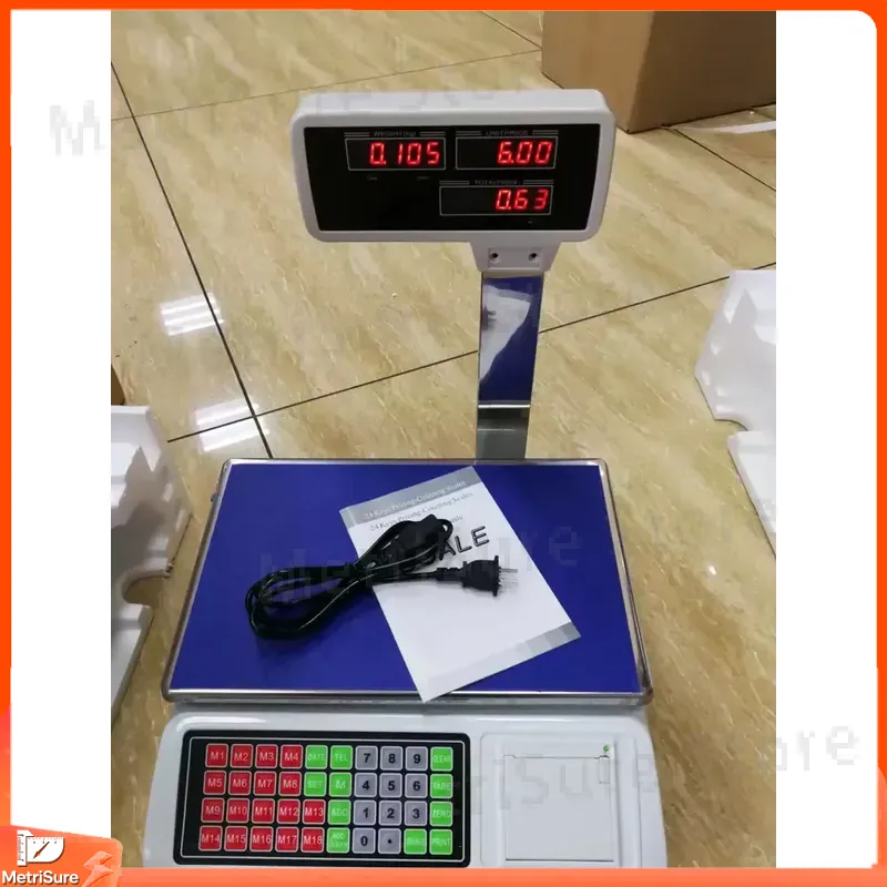 30kg Dijital Etiket Baskılı Ta - Weighing Scale Label Printer incelemesi ve fiyatı