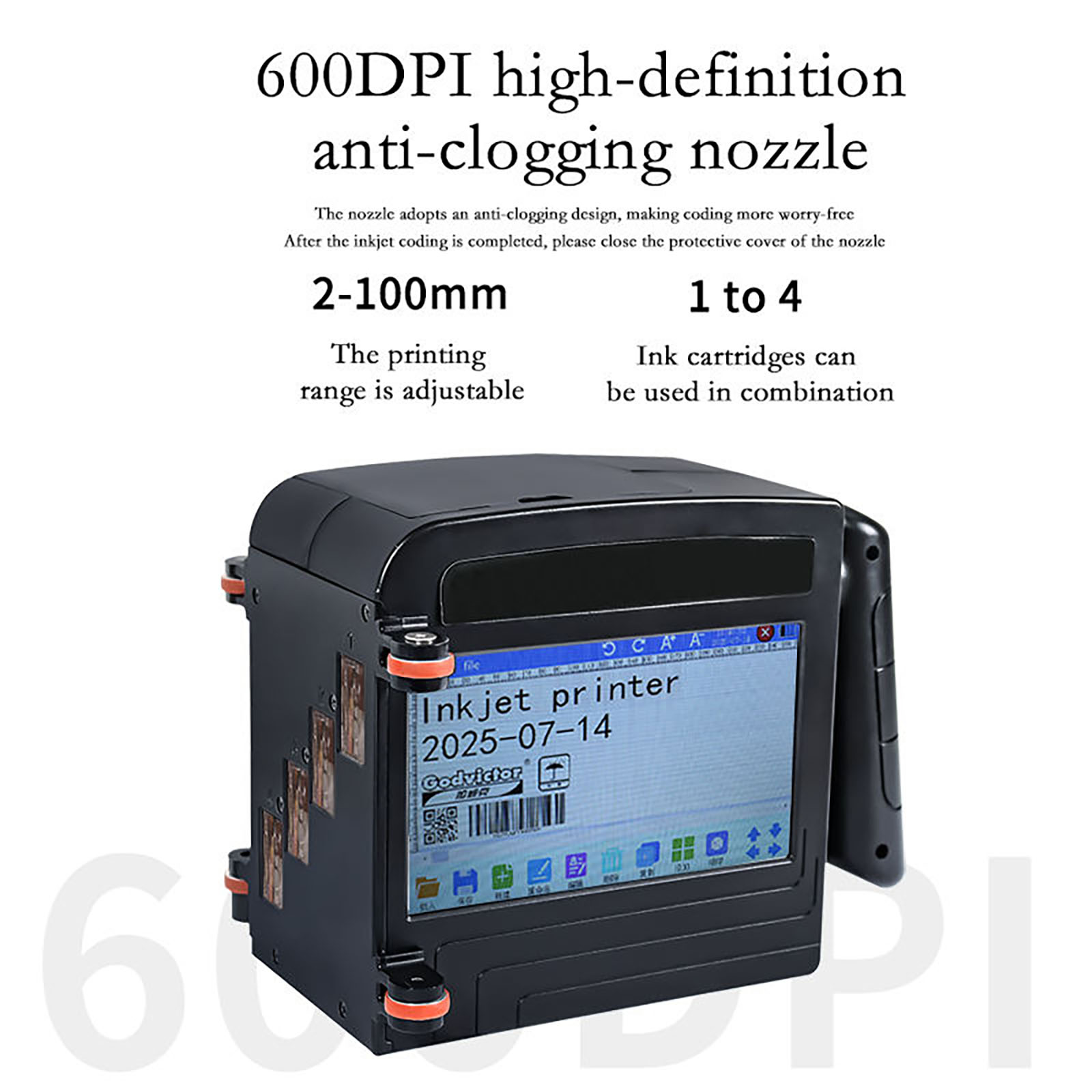 ZM-C100 10CM Taşınabilir El Ti - Coding Machine Date Printer Inkjet incelemesi ve fiyatı