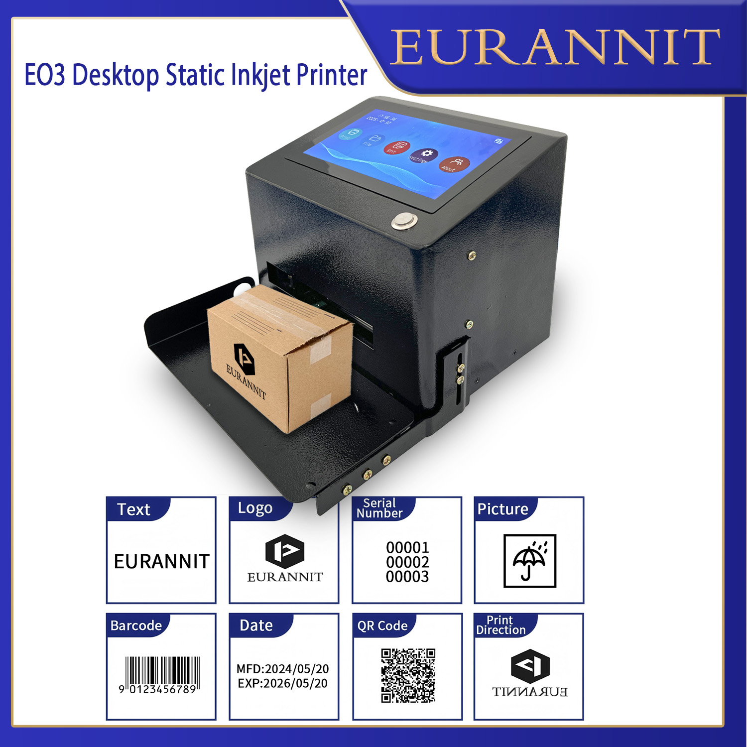 EURANNIT Statik Masaüstü Mürek - Coding Machine Date Printer Inkjet incelemesi ve fiyatı
